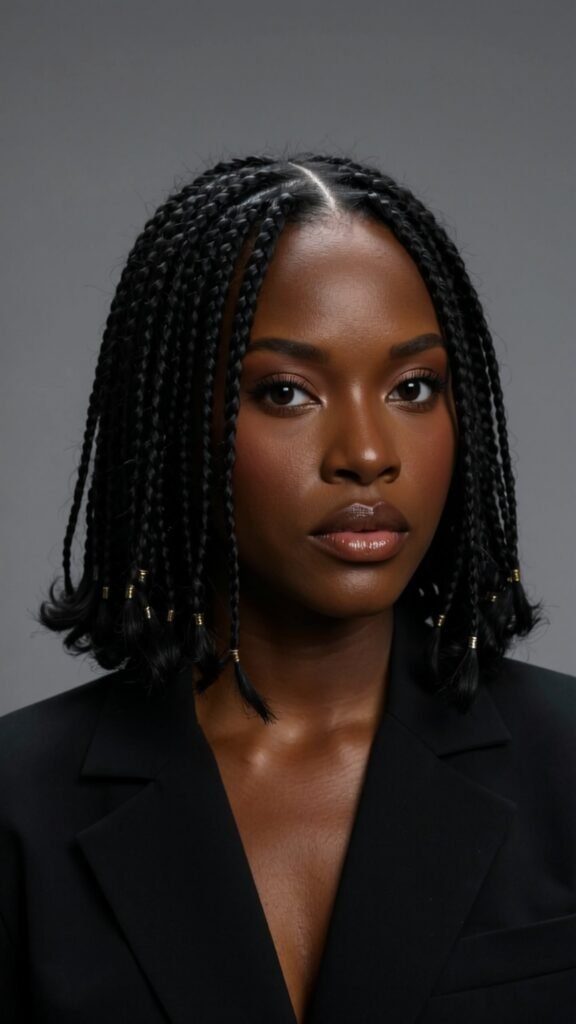 Asymmetrical Bob Braids