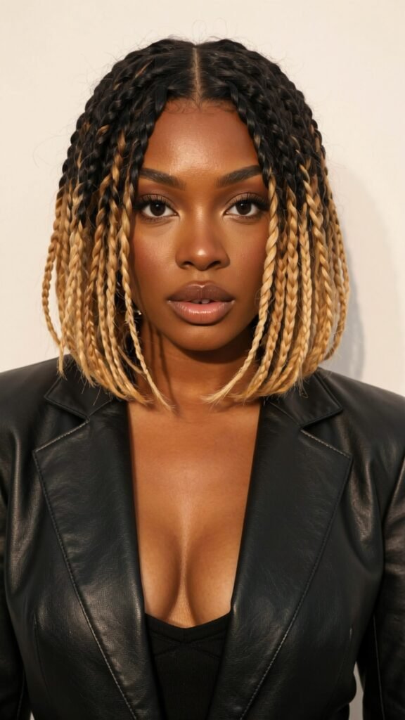Color-Blend Bob Braids