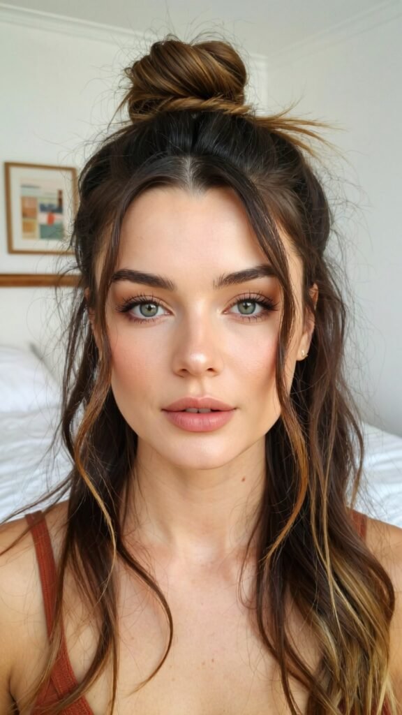 Half-Up Half-Down Bun