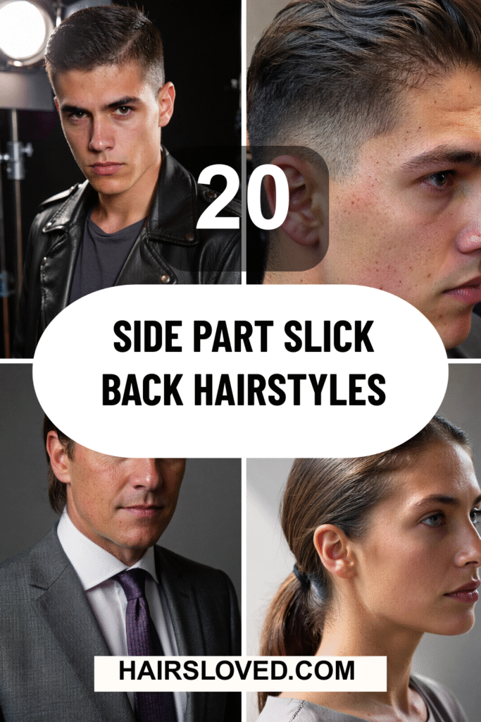 Side Part Slick Back Hairstyles